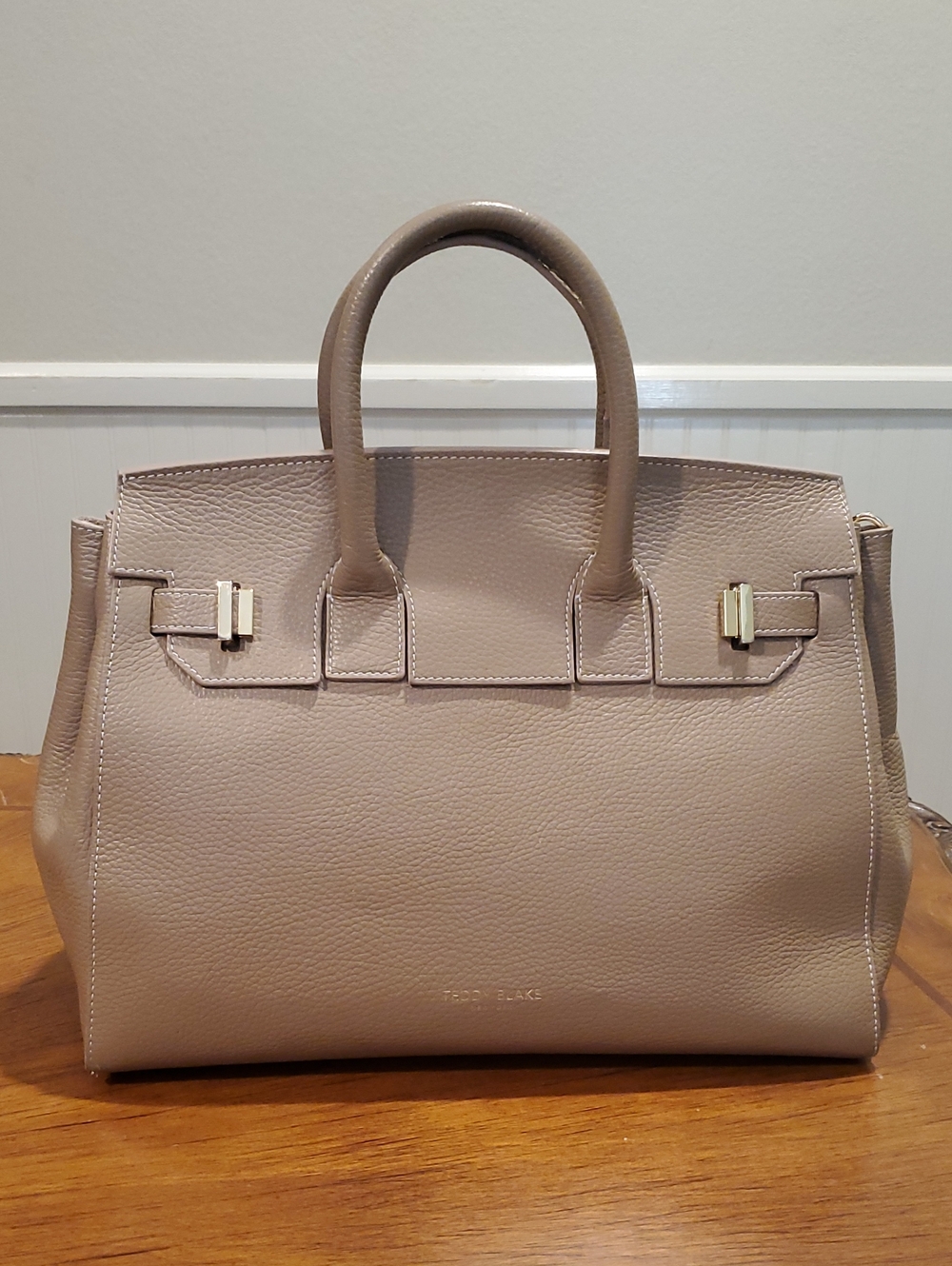 Teddy Blake Taupe Gigi Palmellato 13" Bag